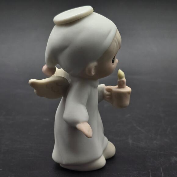 Precious Moments Boy Angel Figurine 1984 Oh Worship The Lord - Picture 5 of 5